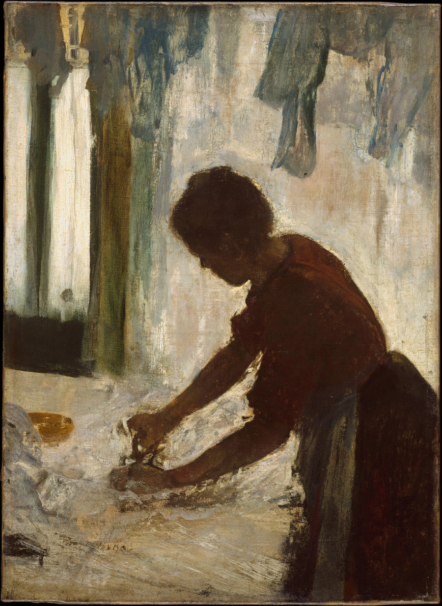 Een vrouw die aan het strijken is - Edgar Degas