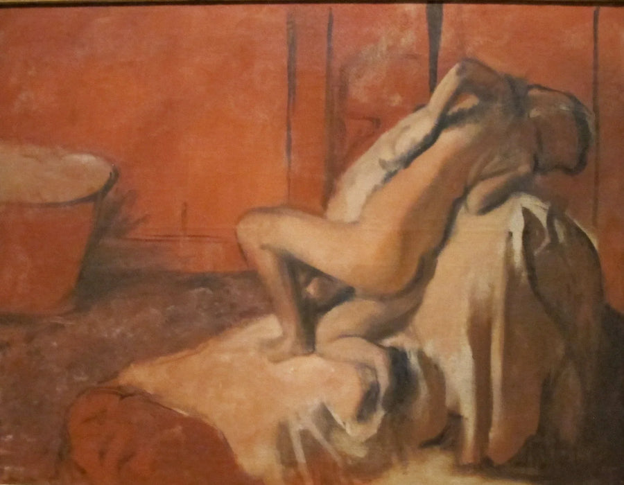 Na het bad - Edgar Degas