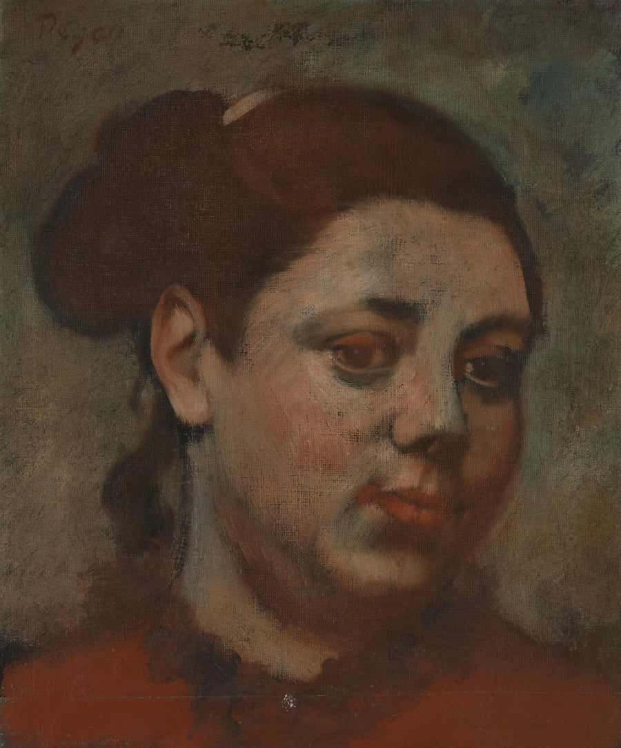 Vrouwelijk hoofd - Edgar Degas