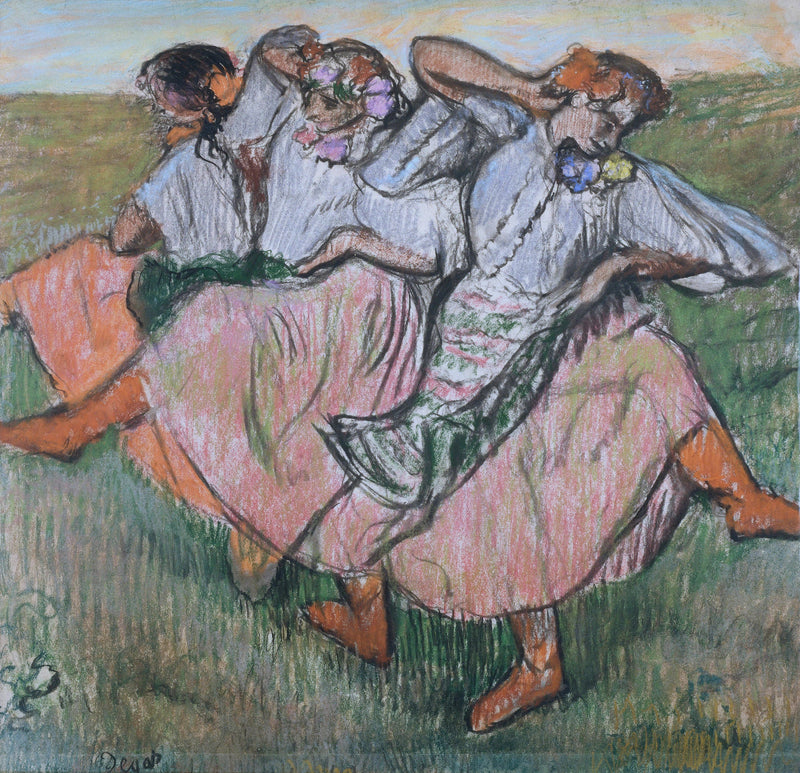 Drie Russische dansers - Edgar Degas