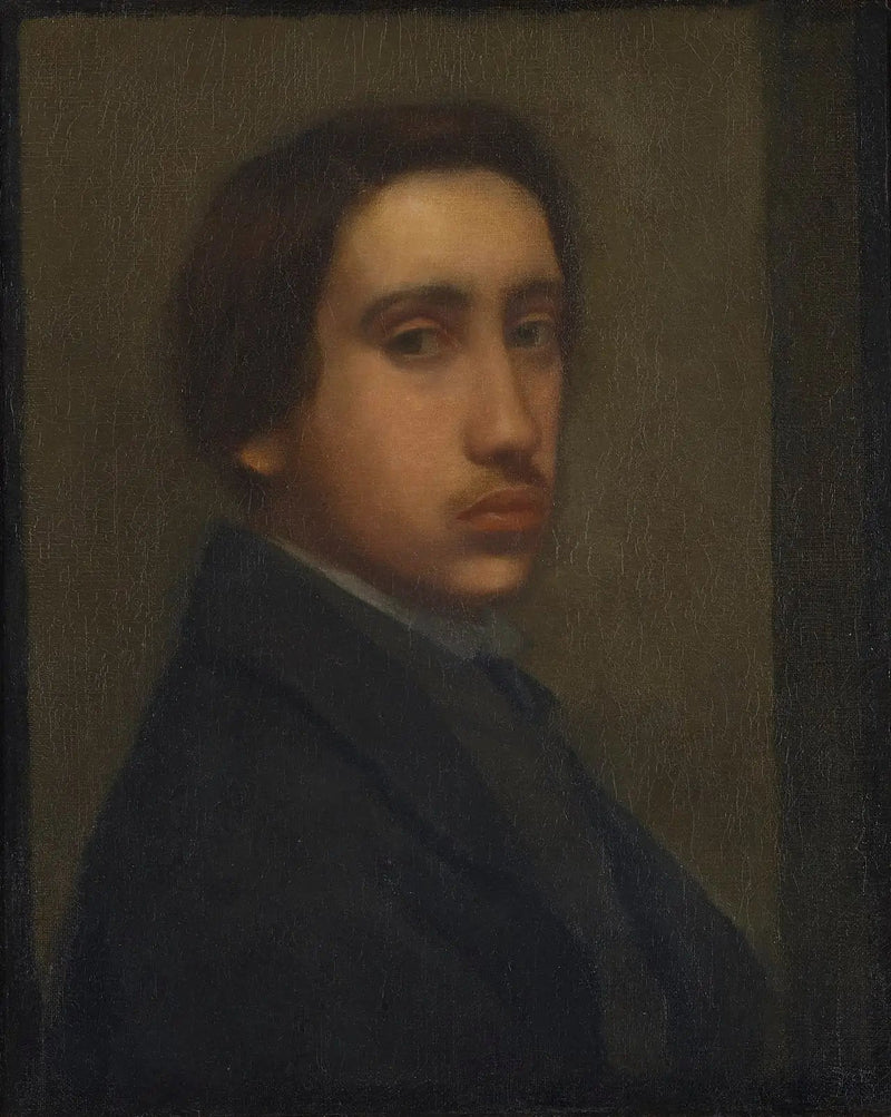 Degas in de zwarte jas (Zelfportret) - Edgar Degas