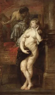 Déjanire luistert naar de beroemdheid - Peter Paul Rubens