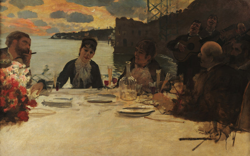 Ontbijt in Posillipo - Giuseppe De Nittis