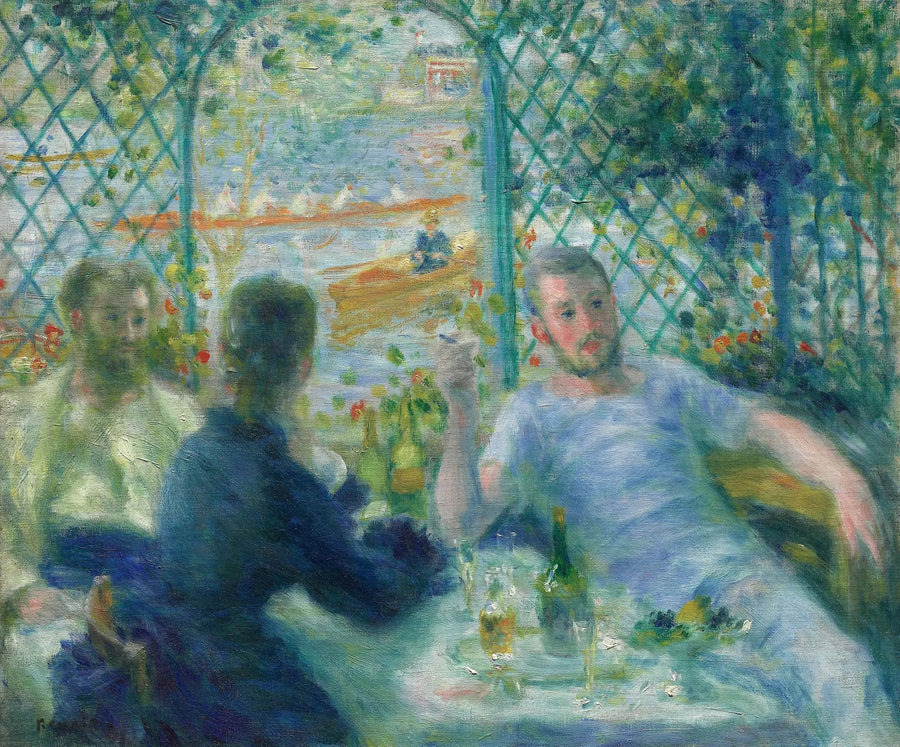 Ontbijt aan de oever van de rivier - Pierre-Auguste Renoir