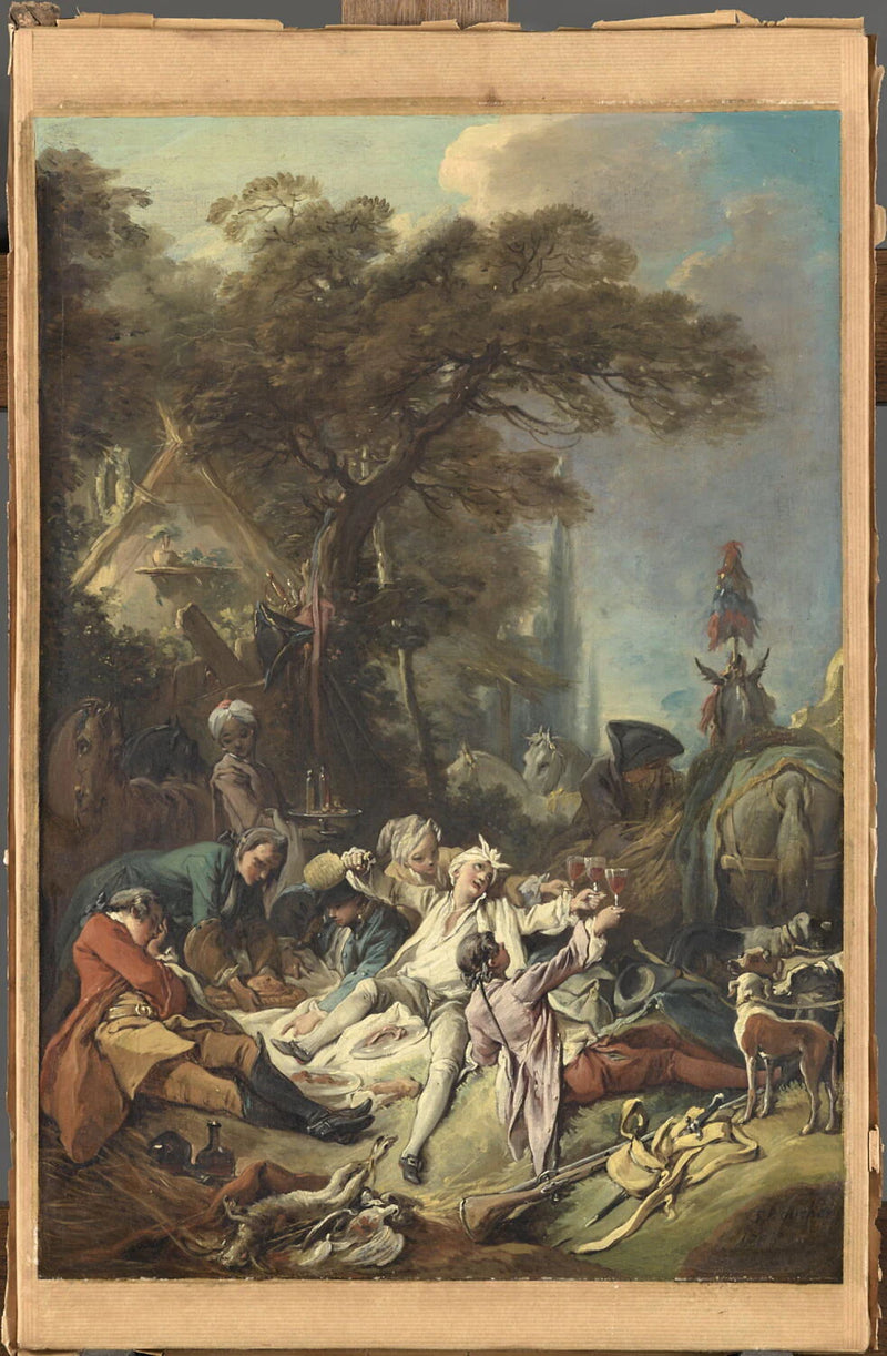 Le Déjeuner de chasse, esquisse - François Boucher