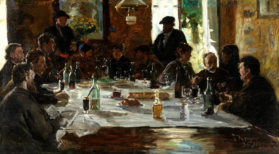 Kunstenaarsontbijt. Cernay-la-Ville - Peder Severin Krøyer