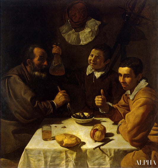 Déjeuner - Diego Velázquez - Reproductions de tableaux et peintures haut de gamme