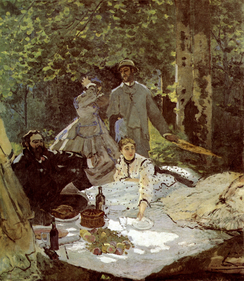 Lunch op het gras, centraal fragment W63/2 - Claude Monet