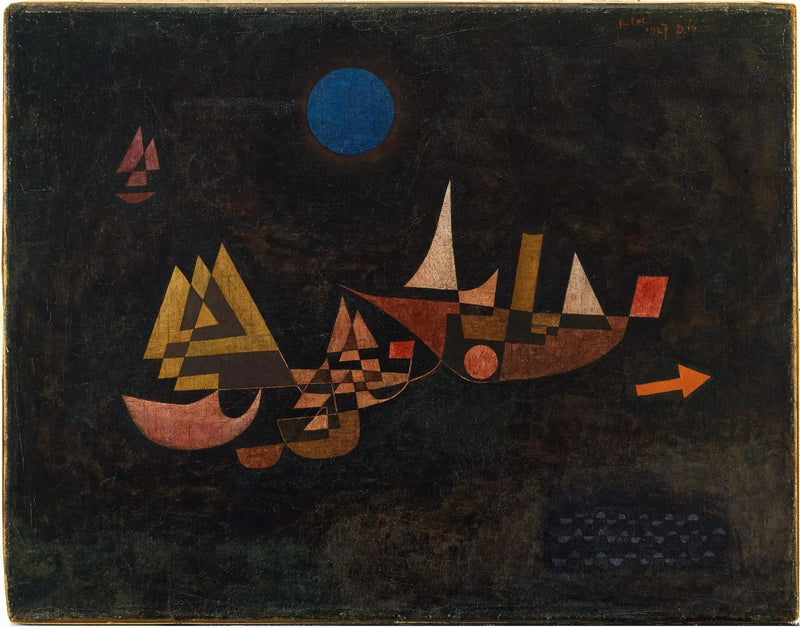 Vertrek van de boten - Paul Klee
