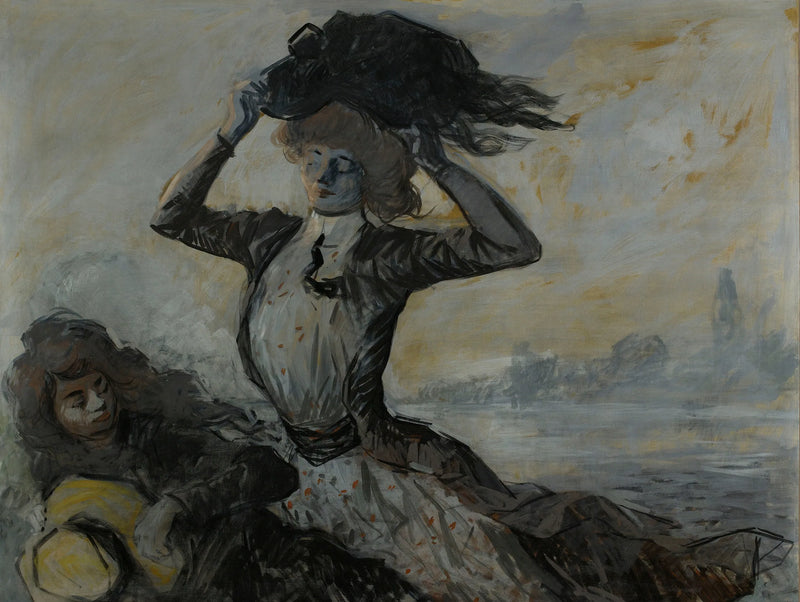 Vertrek, de windstoot - Jean-Louis Forain