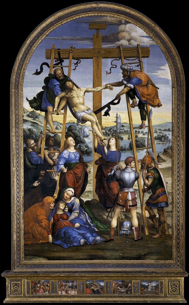 Deponering van het Heilig Kruis - Il Sodoma (Giovanni Antonio Bazzi)