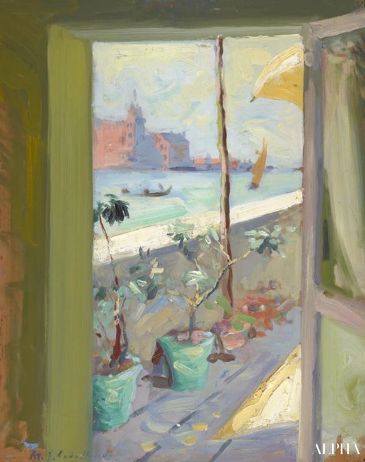 Depuis l'hôtel Calcina - Francis Cadell - Reproductions de tableaux et peintures haut de gamme