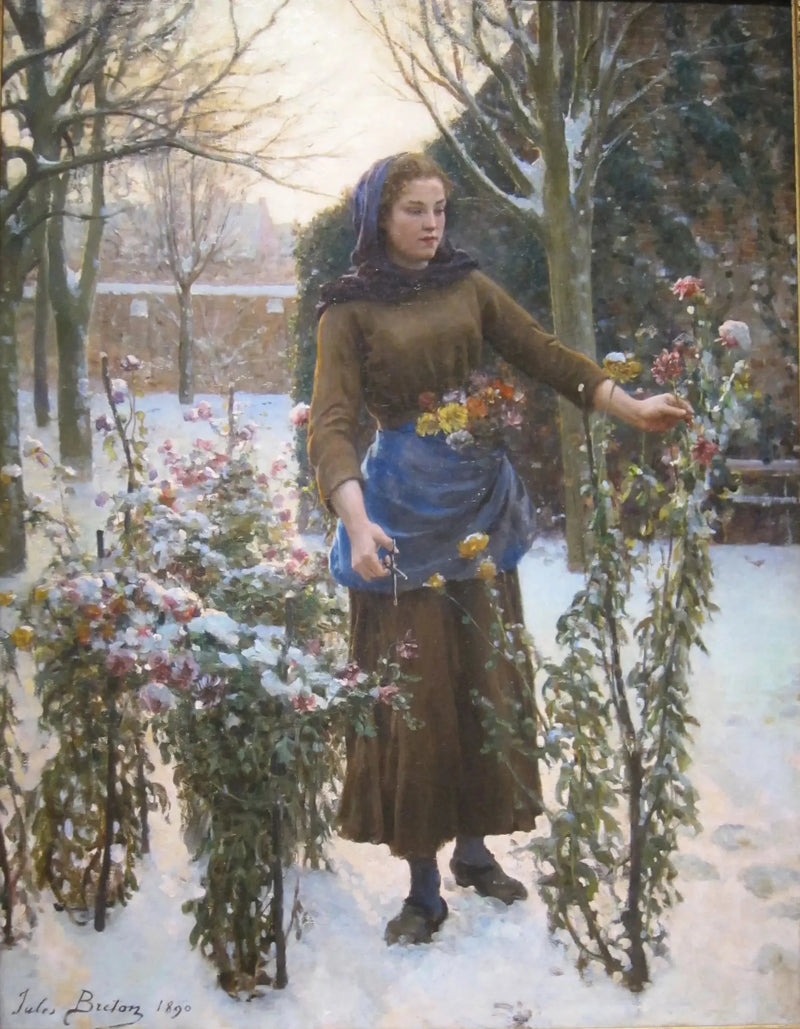 Laatste bloemen - Jules Breton