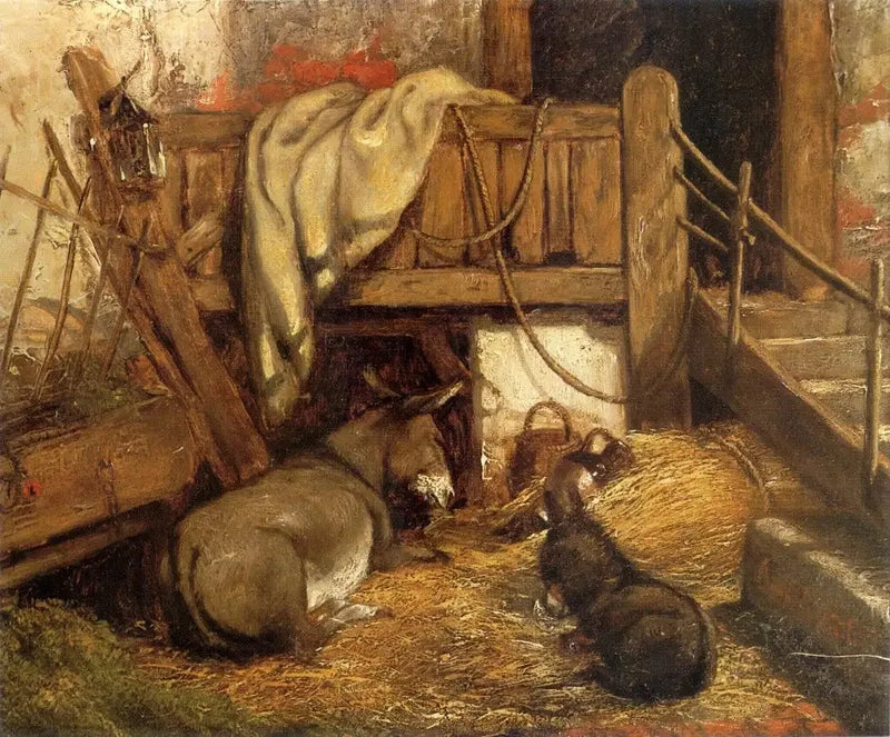 Ezel in de stallen. - John Constable