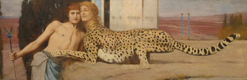 Liefkozingen - Fernand Khnopff