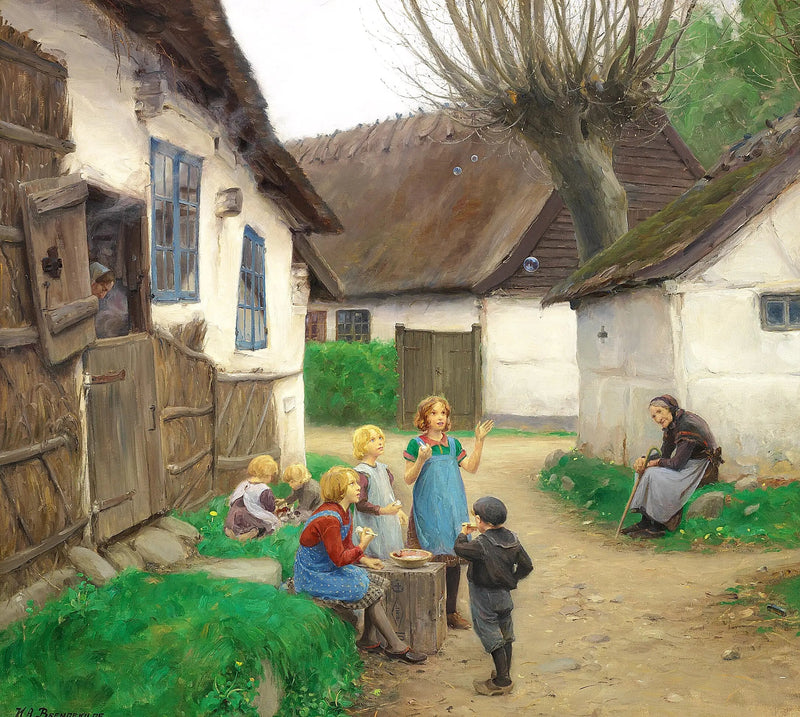 Reproductie van een schilderij met kinderen die bellen blazen - H. A. Brendekilde

Source:
Des enfants font des bulles. - H. A. Brendekilde