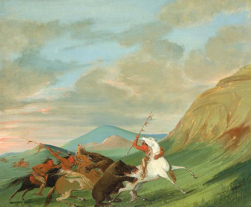 Een grizzly bijt een Indiaan te paard aan - George Catlin

Source:
Des grizzlis attaquent des Indiens à cheval - George Catlin