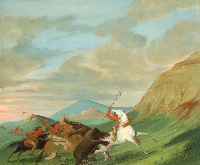 Een grizzly bijt een Indiaan te paard aan - George Catlin

Source:
Des grizzlis attaquent des Indiens à cheval - George Catlin