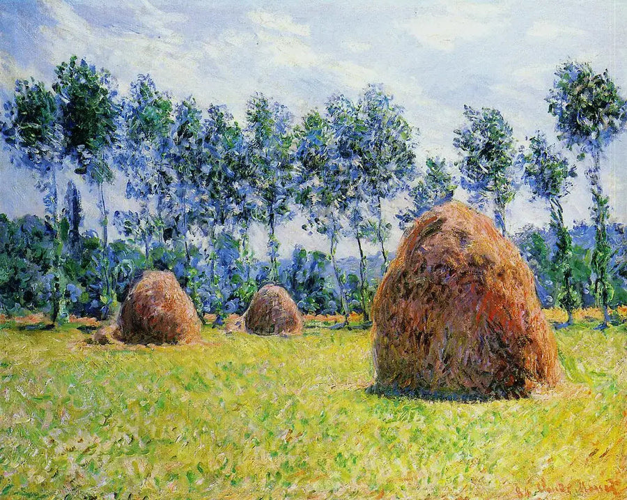 Hooihalmen in Giverny - Claude Monet