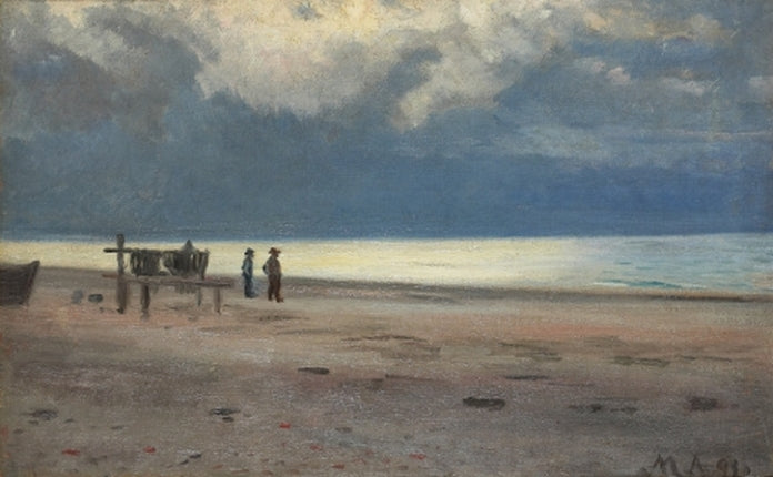 Des pêcheurs sur la plage. - Michael Peter Ancher