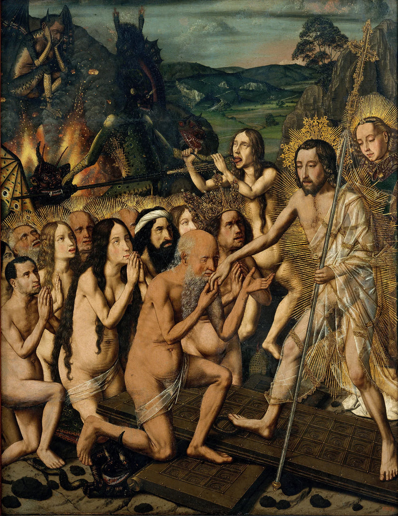 Afdaling van Christus naar de limbo's - Bartolomé Bermejo