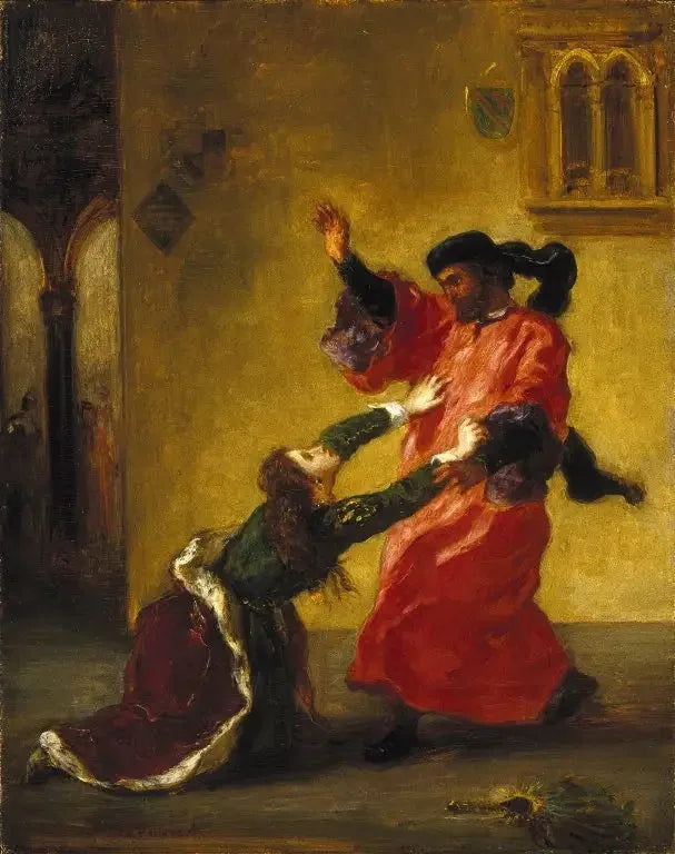 Vervloekte Desdémone door haar vader - Eugène Delacroix