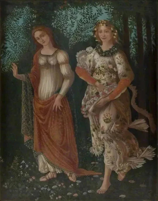 Detail van de « Lente » van Botticelli - Sandro Botticelli