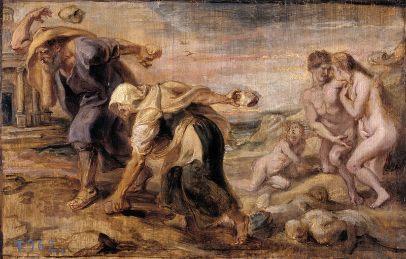 Deucalion en Pyrrha - Peter Paul Rubens