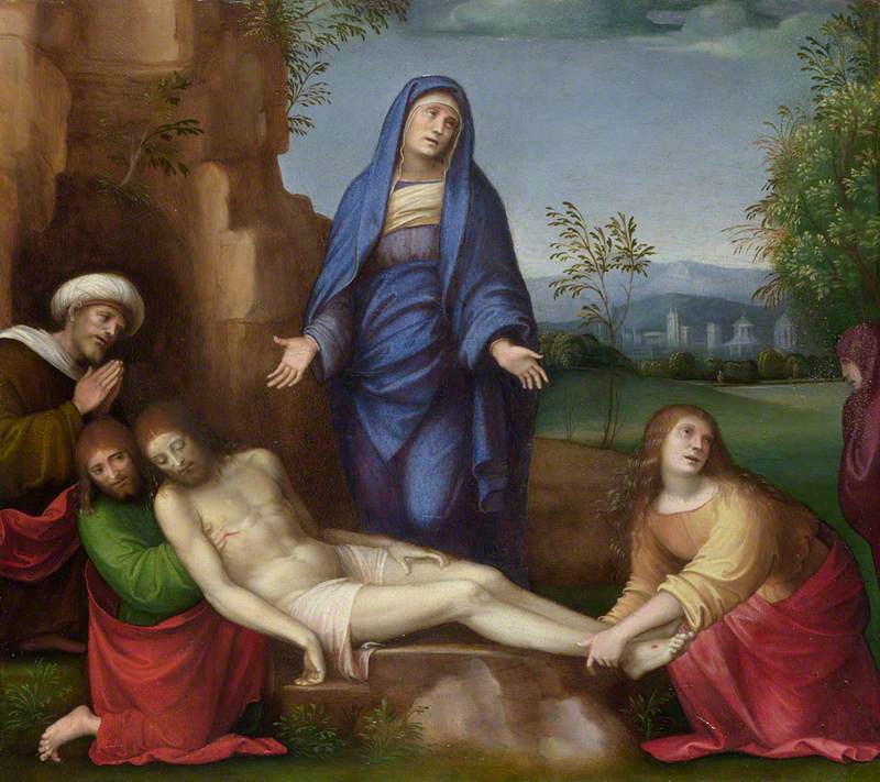 Het graf van Christus overleden - Francesco Francia