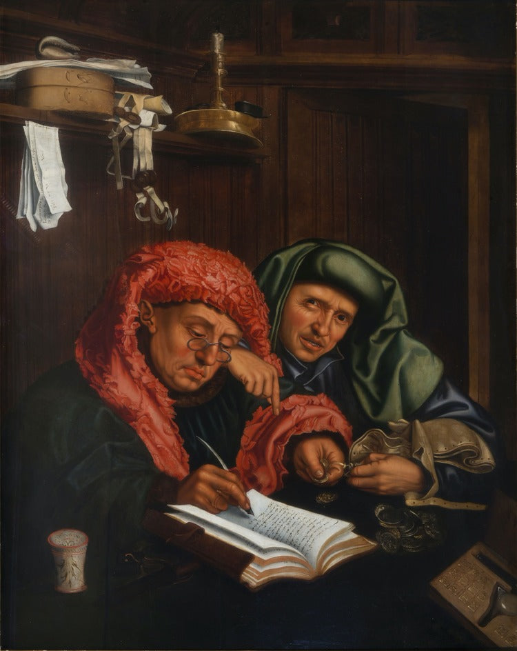 Twee douanebeambten - Marinus van Reymerswale