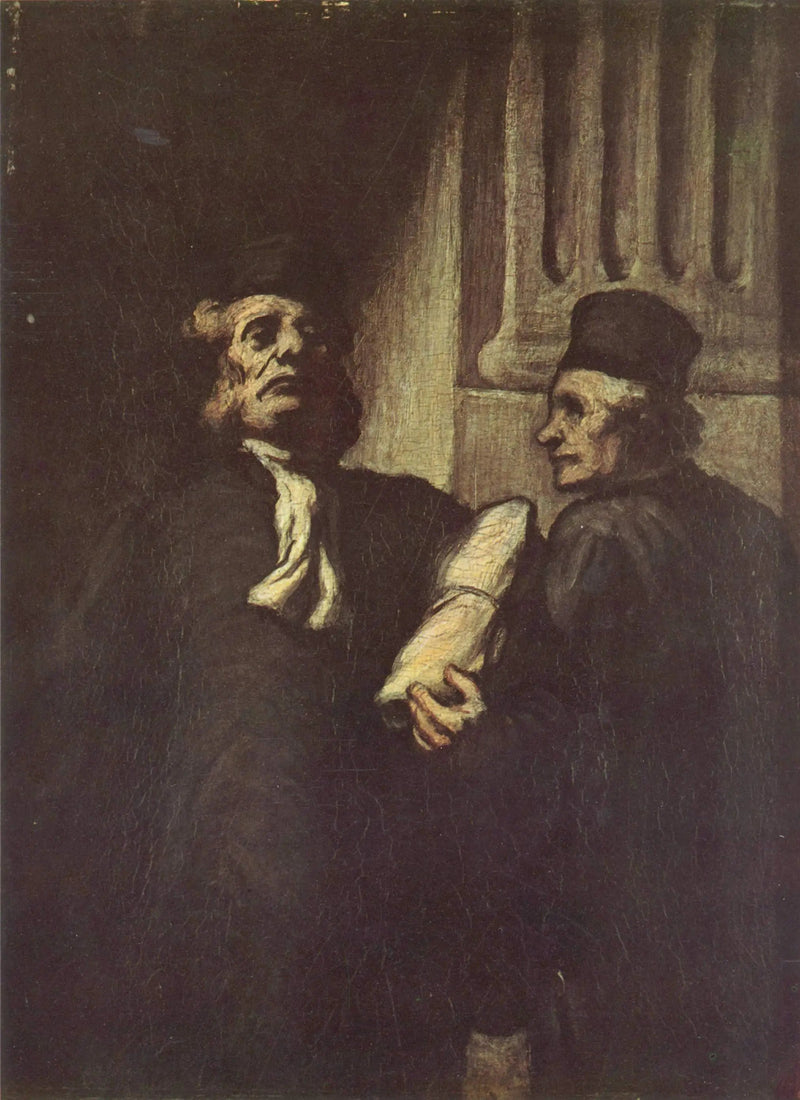 Twee advocaten - Honoré Daumier
