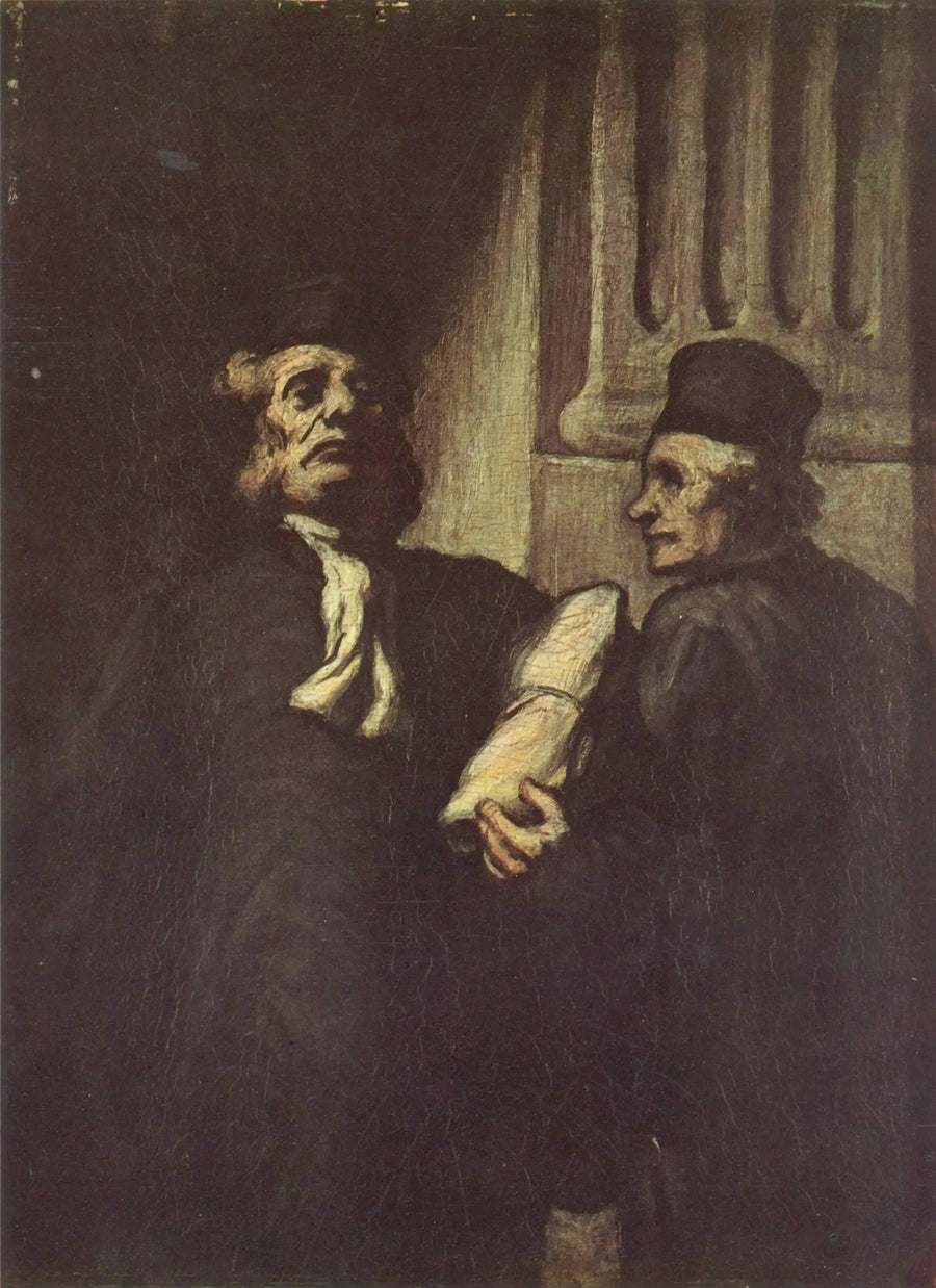 Twee advocaten - Honoré Daumier