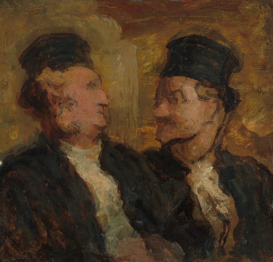 Twee advocaten - Honoré Daumier