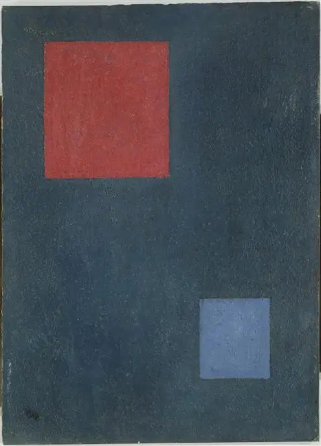 Twee vierkanten - Vassily Kandinsky