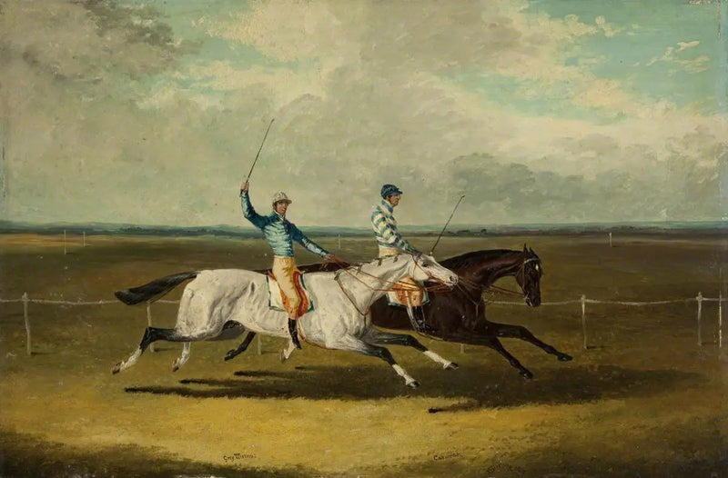 Twee renpaarden – « Grey Momus » en « Caravan » – Races - John Frederick Herring, Sr.

Source:
Deux chevaux de course – « Grey Momus » et « Caravan » – Courses - John Frederick Herring, Sr.
