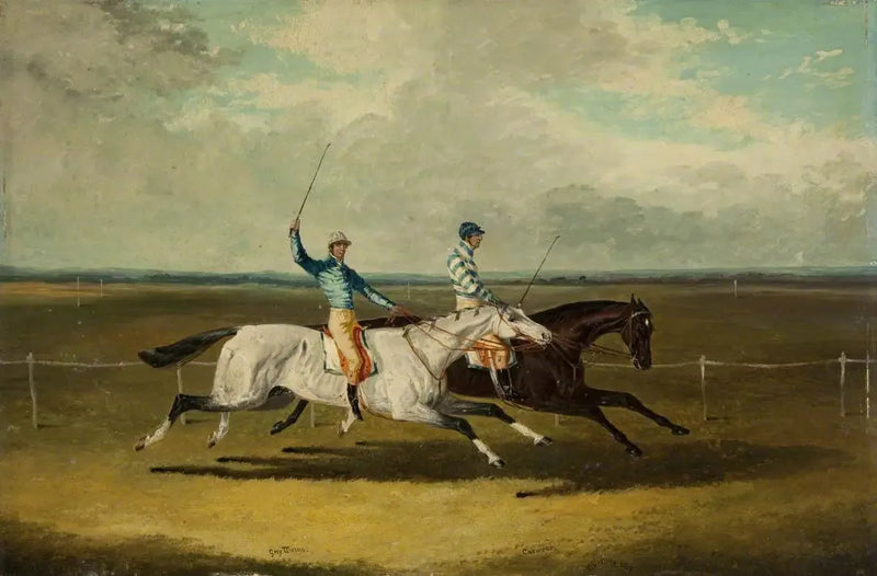 Twee renpaarden – « Grey Momus » en « Caravan » – Races - John Frederick Herring, Sr.

Source:
Deux chevaux de course – « Grey Momus » et « Caravan » – Courses - John Frederick Herring, Sr.