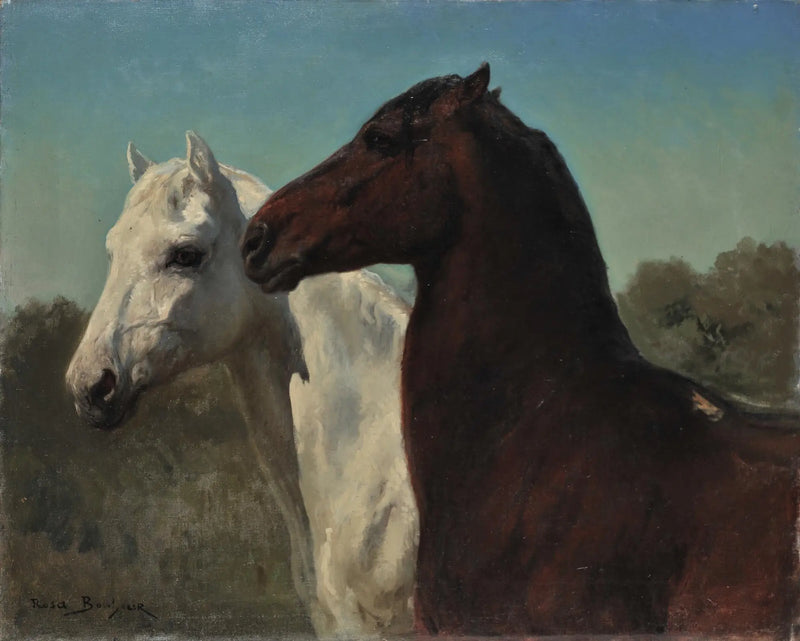 Twee paarden - Rosa Bonheur