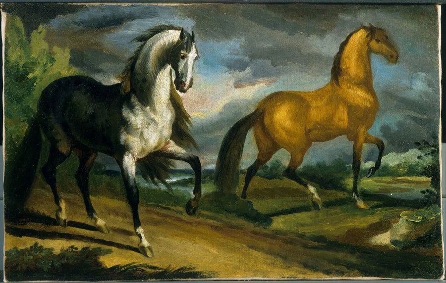 Twee paarden - Théodore Géricault