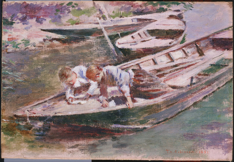 Twee in een boot - Theodore Robinson