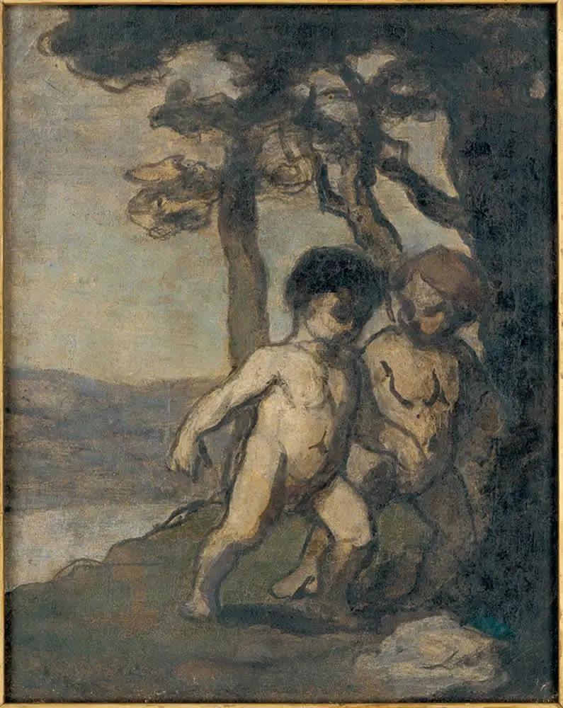 Twee kinderen - Honoré Daumier