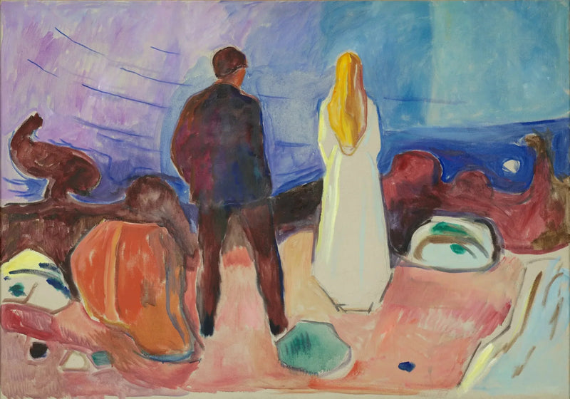 Twee Mensen. De Eenzamen - Edvard Munch
