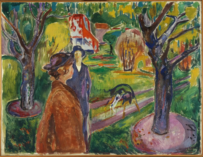 Twee Vrouwen in de tuin - Edvard Munch