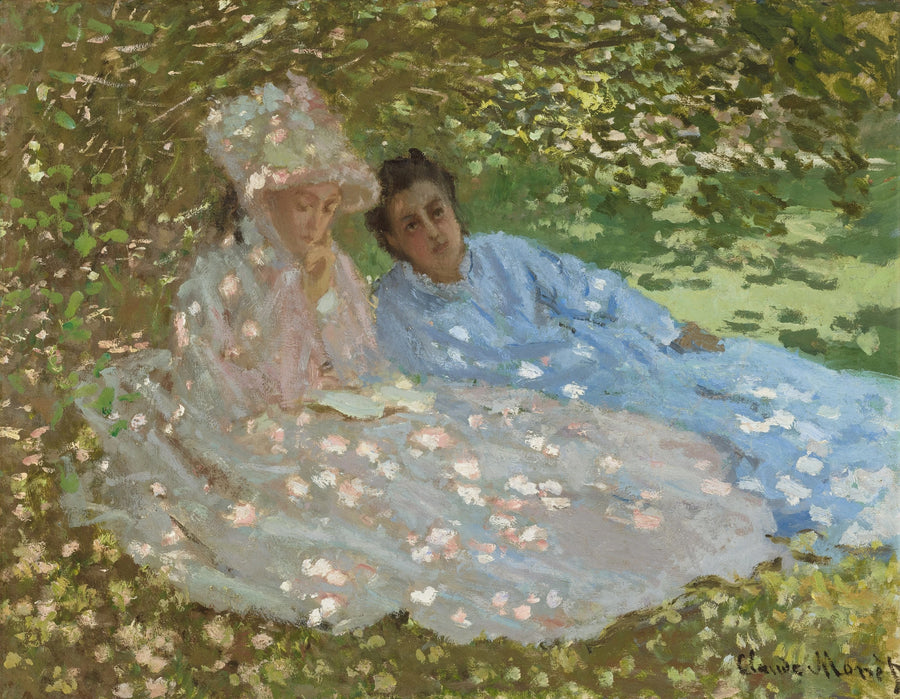 Twee vrouwen in een tuin, circa 1872 - Claude Monet