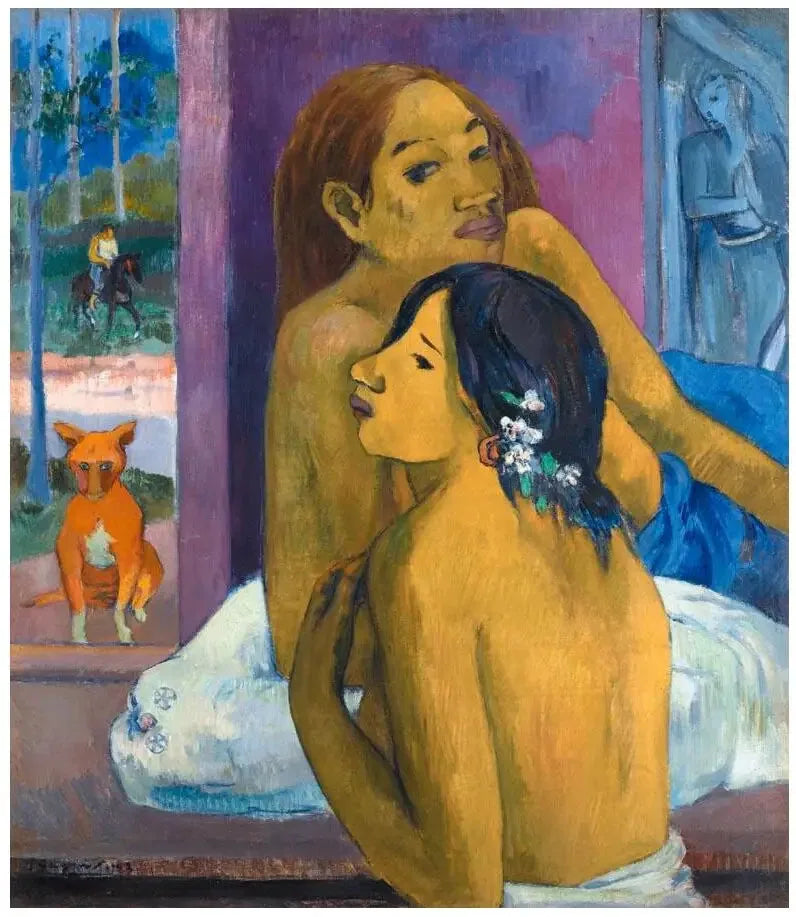 Twee vrouwen, of De Bloemige Haar - Paul Gauguin