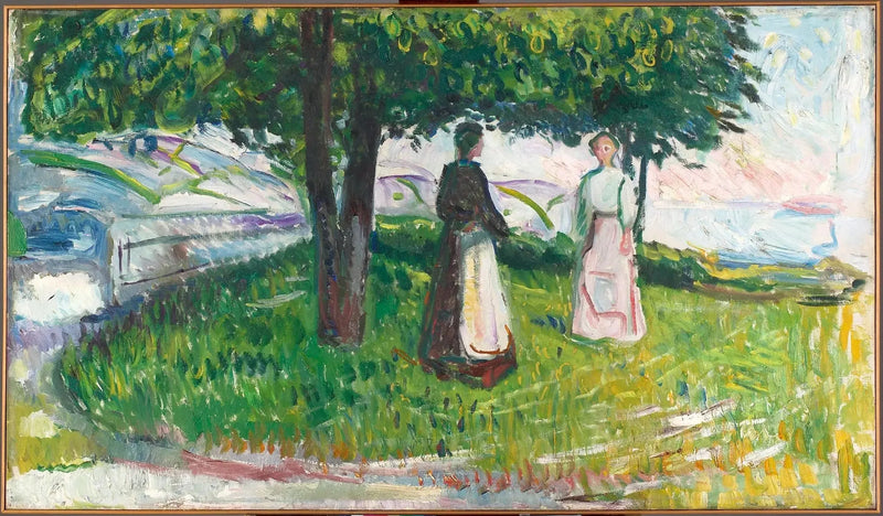 Twee vrouwen onder een boom - Edvard Munch