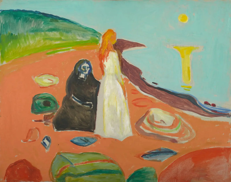 Twee Vrouwen op de Oever - Edvard Munch