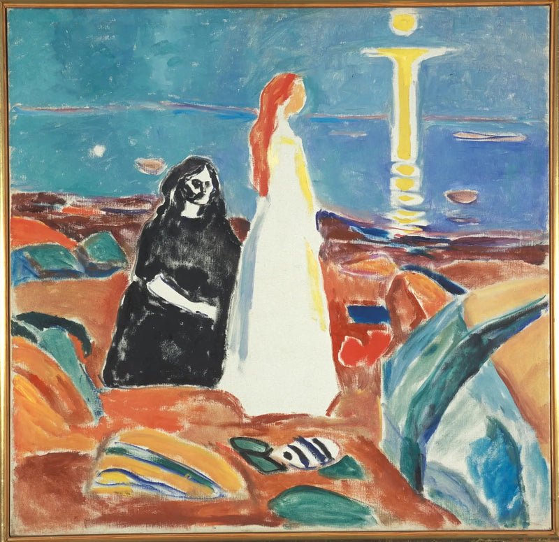 Twee Vrouwen op de Oever - Edvard Munch