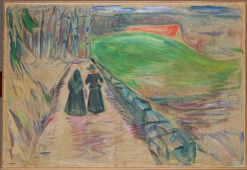 Twee Vrouwen op de Weg - Edvard Munch