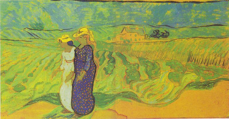 Twee Vrouwen door het veld - Vincent van Gogh