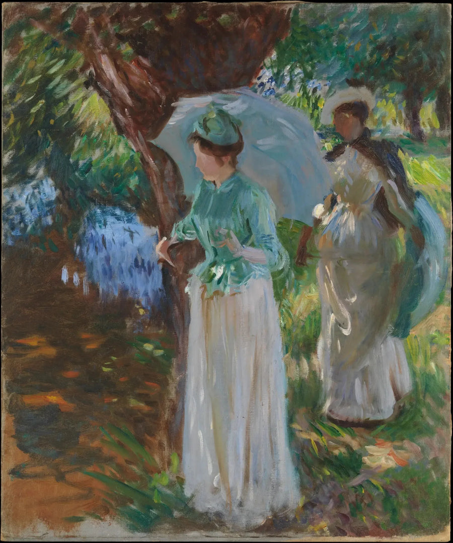 Twee meisjes met parasols - John Singer Sargent